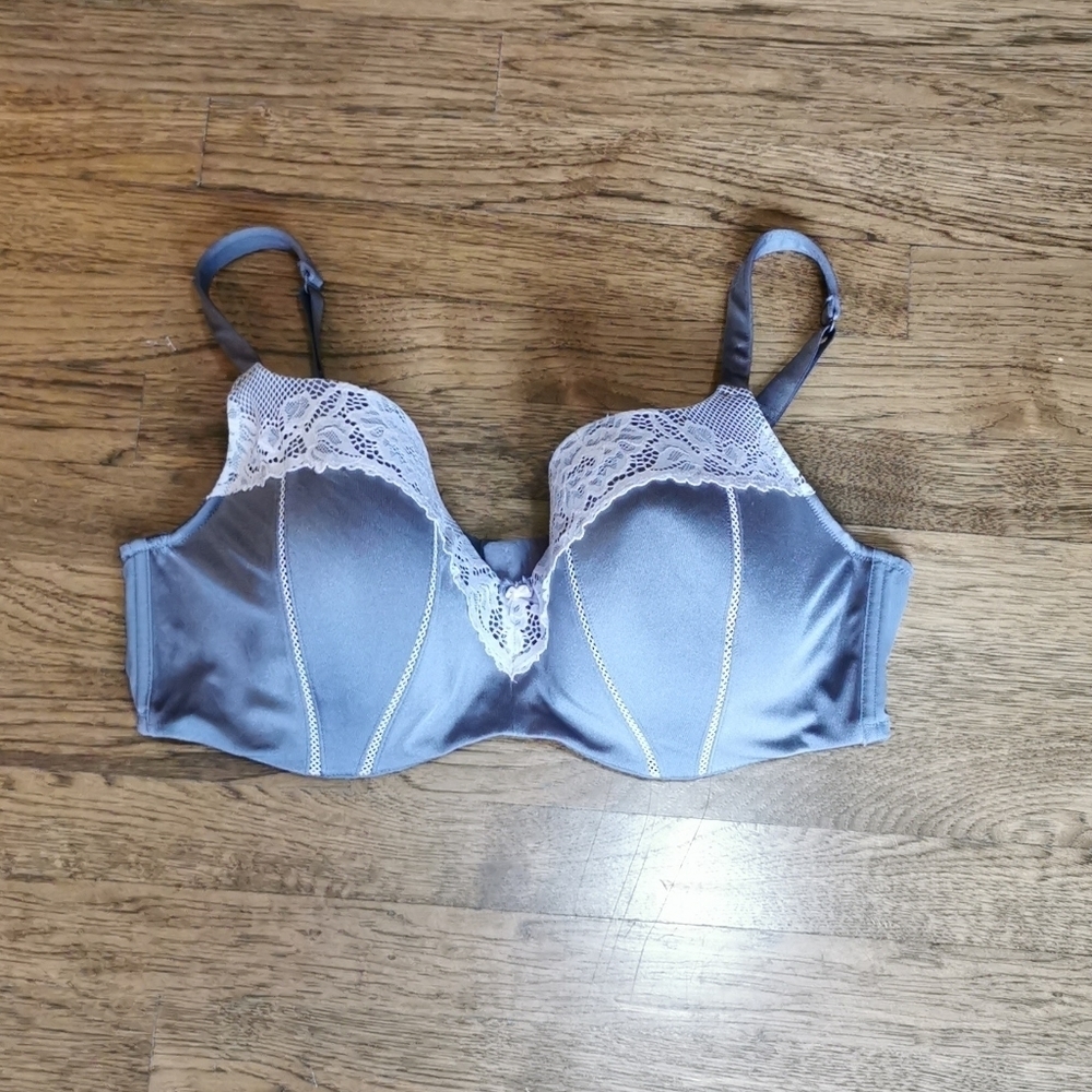 Deesse Lingerie Addition Elle Bra Silver 40G Plus